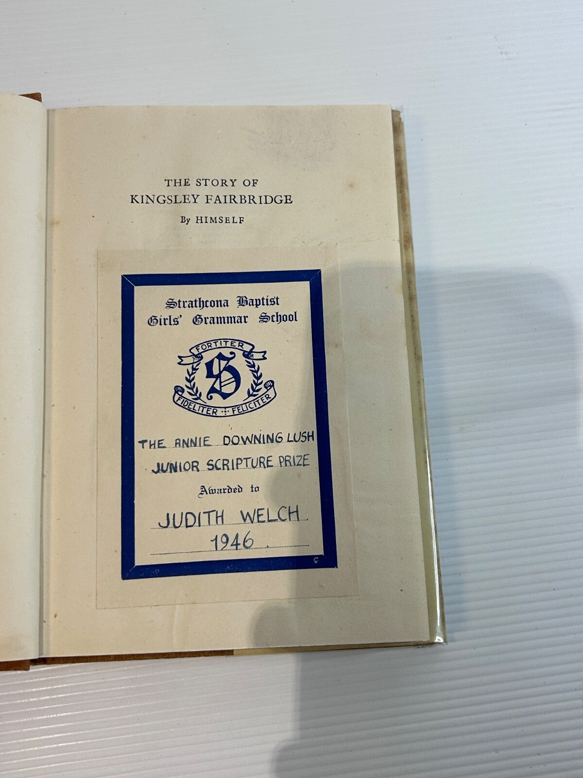 The Story of Kingsley Fairbridge 1945 HC DJ Oxford 6th Impression Rhodesia