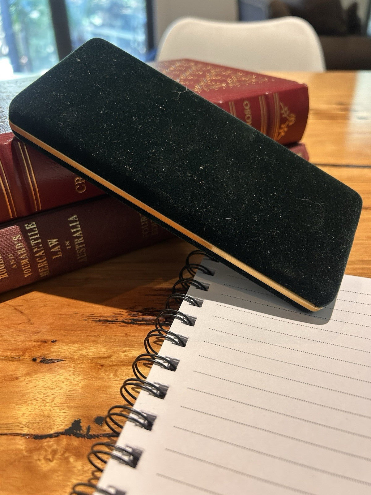 Vintage de Burg Gold Tone Ballpoint Pen Set Boxed With Warranty Card