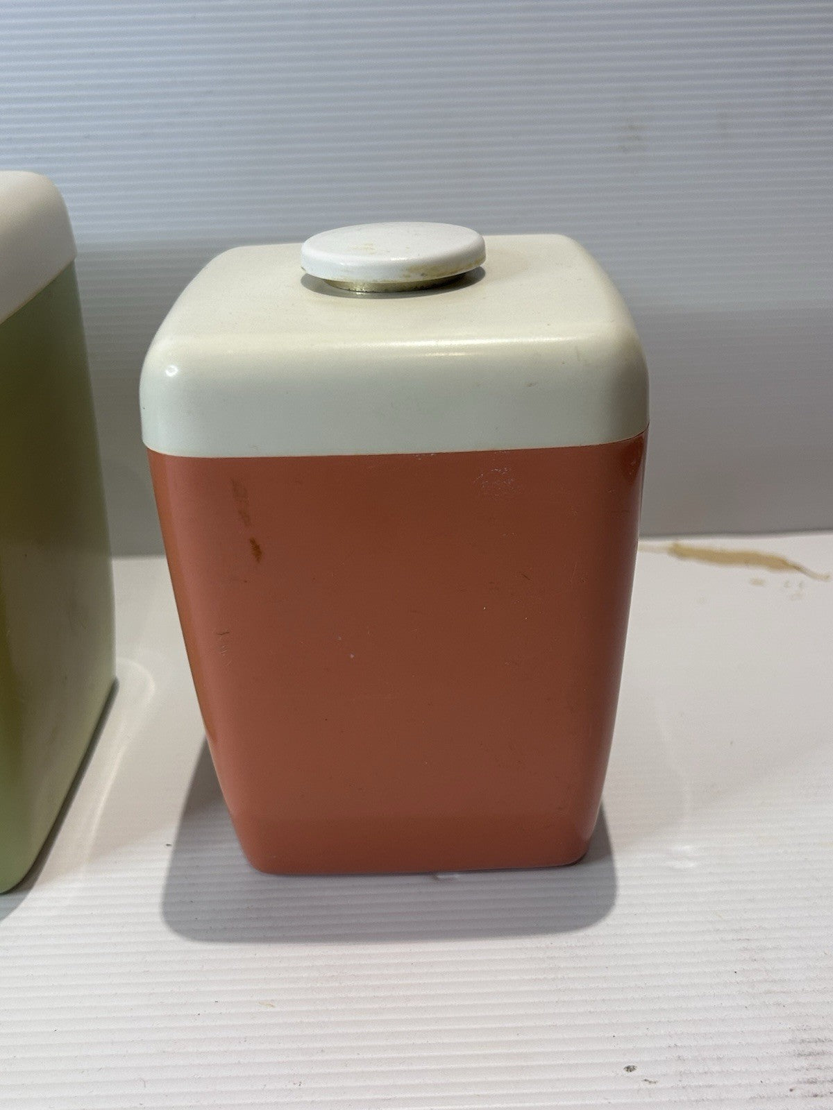 Vintage Nally Kitchen Canisters Set of 4 – Sugar Rice Tea Coffee Retro 1950s