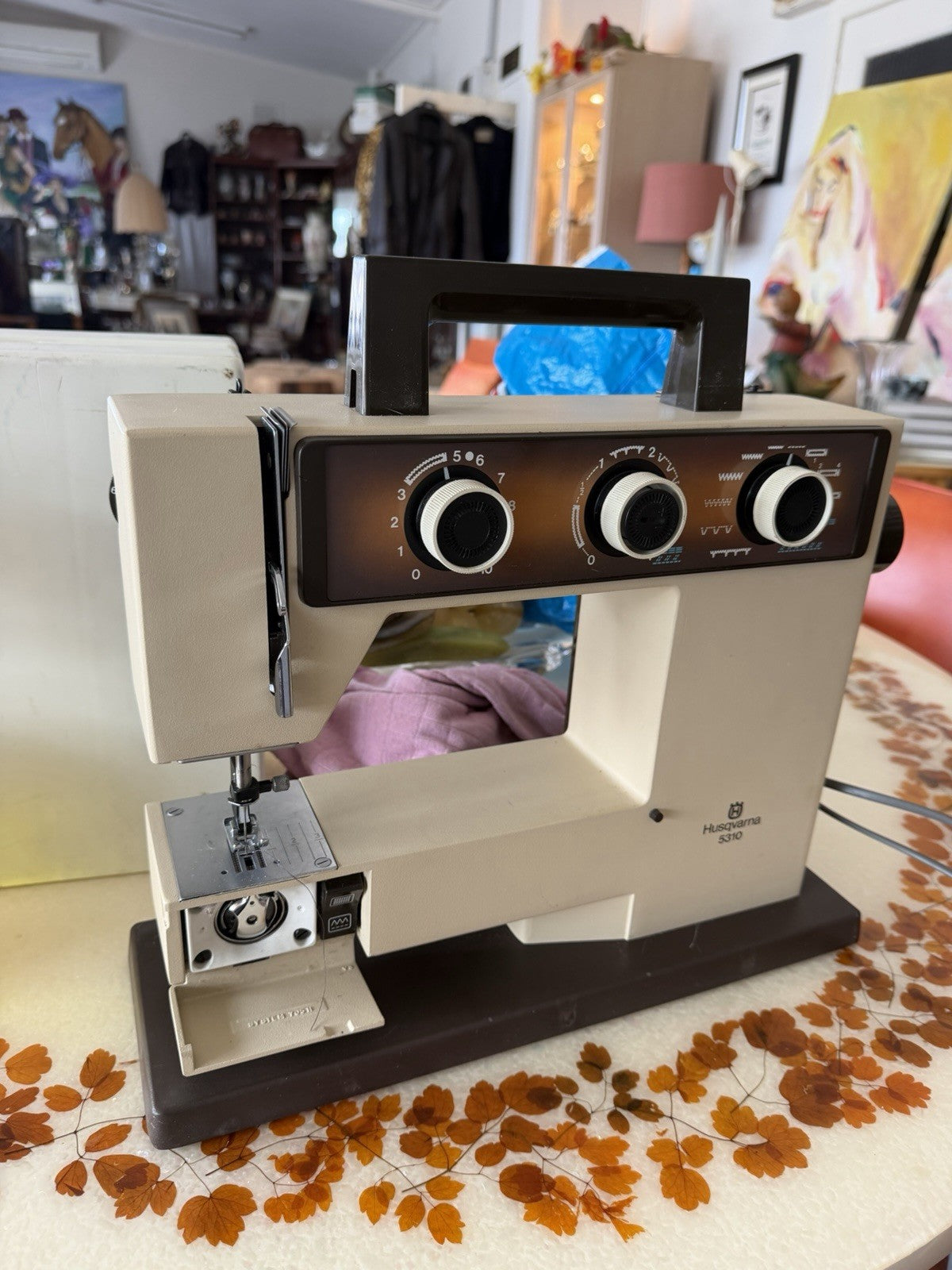 Vintage Husqvarna 5310 Sewing Machine Sweden Retro Parts Repair Faulty