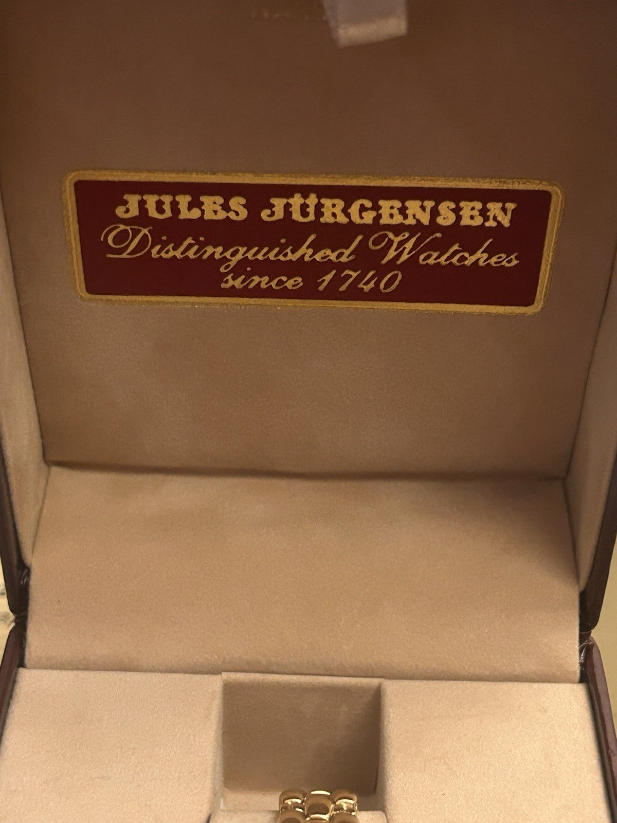 Jules Jurgensen Ladies Quartz Watch Miyota 2035 Tanzanite Boxed VTG