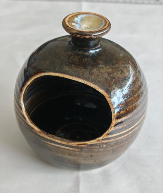 Vintage Studio Pottery Hand-Thrown Stoneware Vessel