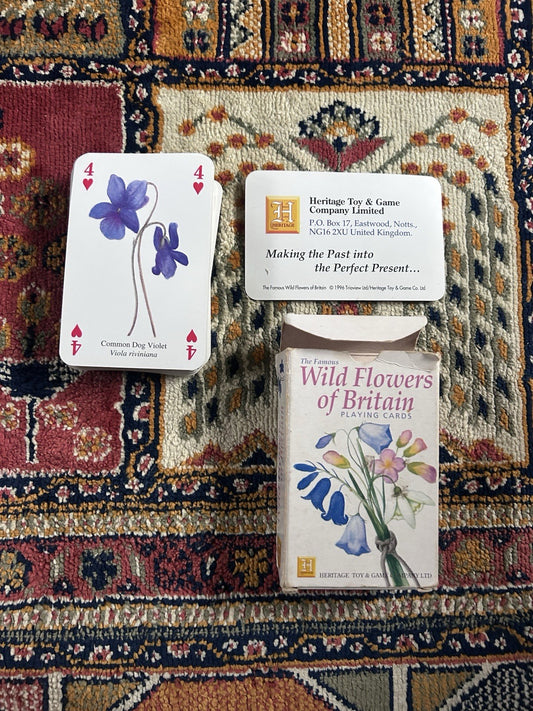 Wild Flowers of Britain Playing Cards 1996 Heritage Ann Gillies Illustrated