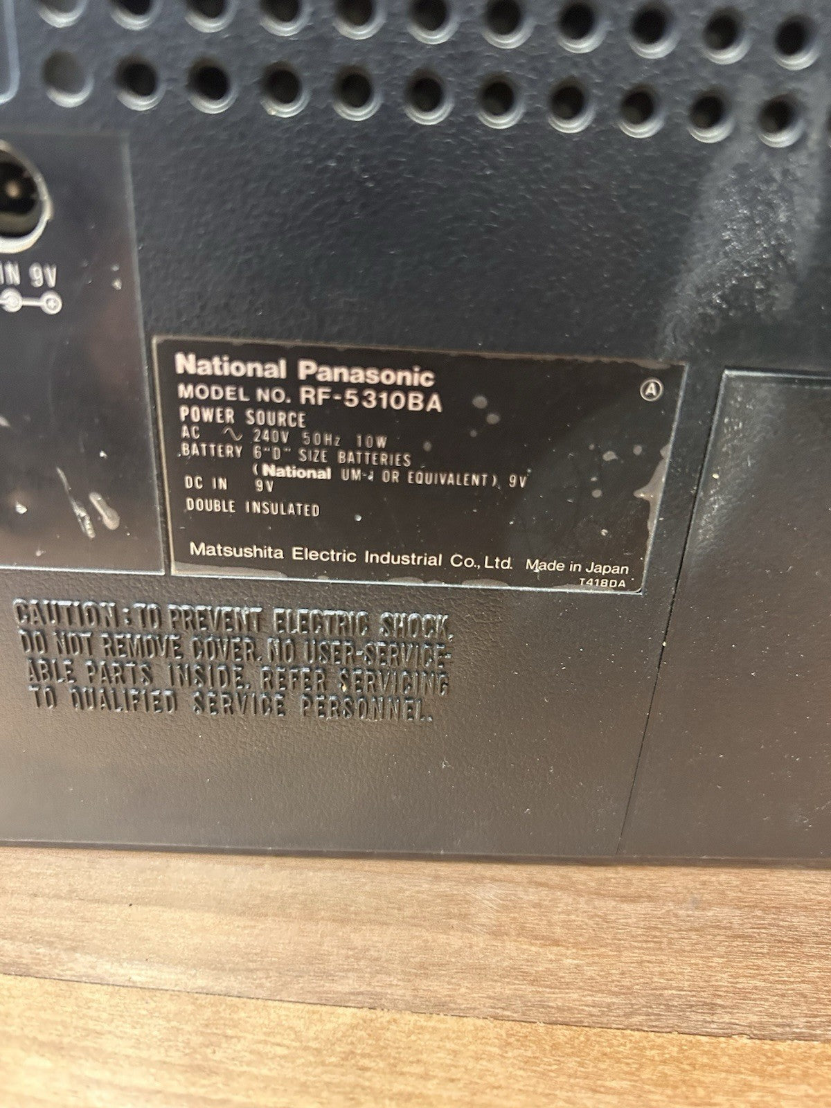 National Panasonic 5310 Radio Cassette Recorder 1970s Japan Works CrO₂