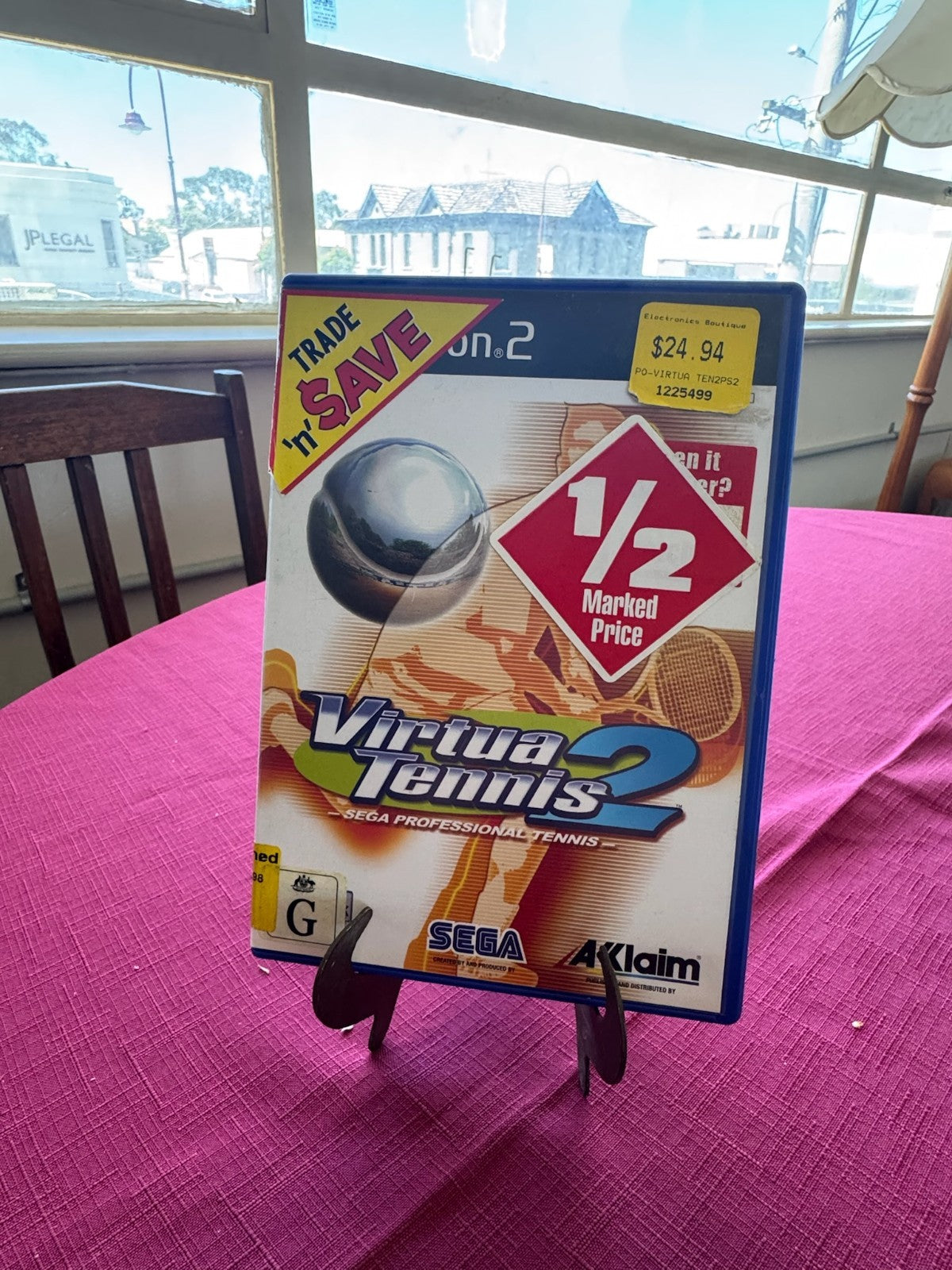 Virtua Tennis 2 PS2 PAL – Complete w Manual & Disc | 2001