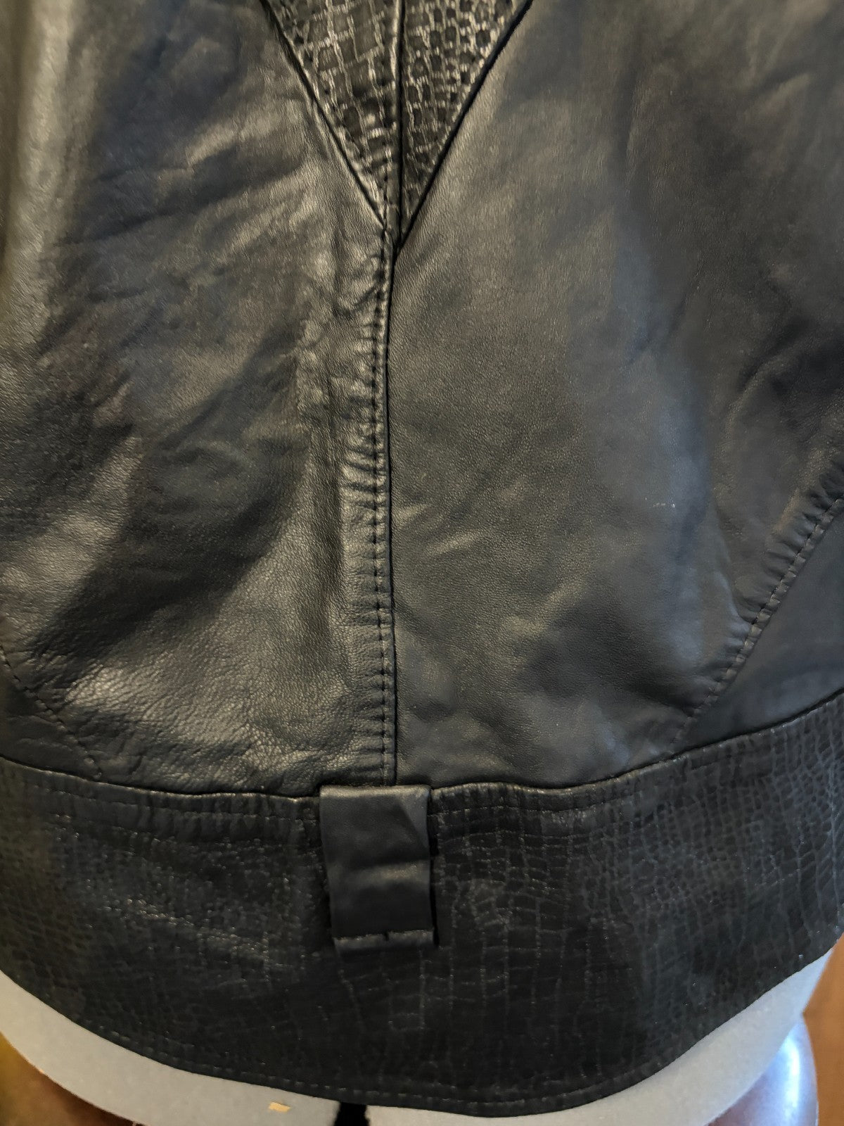 Vintage Black Leather Jacket – Exclusive Leather Ranch – Size 14