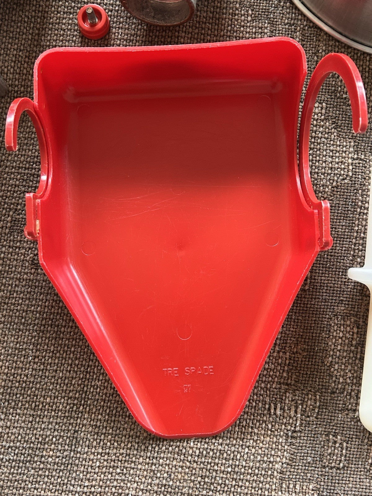 Tre Spade Hand Crank Food Mill Grinder w/ 2 Funnels Vintage Kitchen Italy