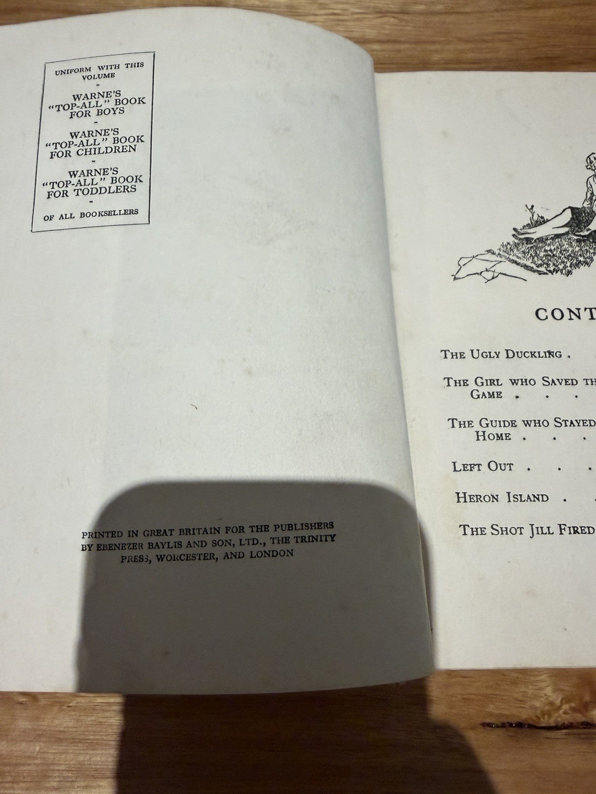 Warne’s Top-All Book for Girls Mary England 1935 Vintage Illustrated Hardcover