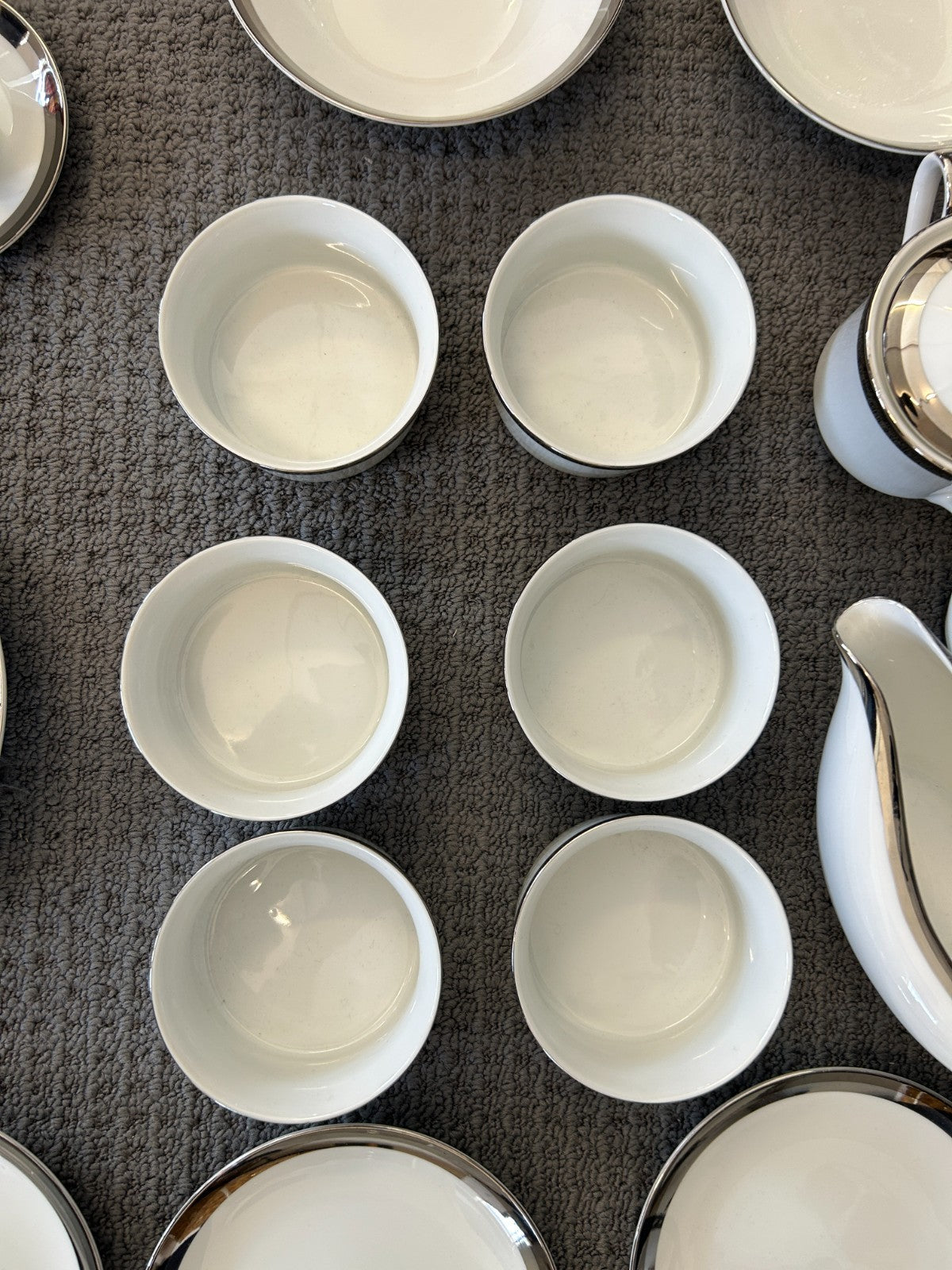 Vintage Yamato Fine China “Royalty Series” Platinum Dinner Set - 63 pieces