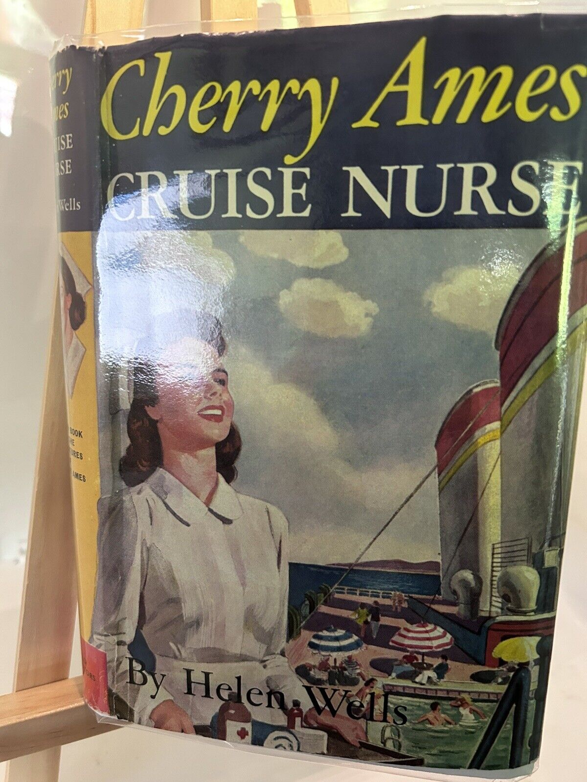 Vintage Cherry Ames Cruise Nurse - Helen Wells - Dust Jacket - 1957