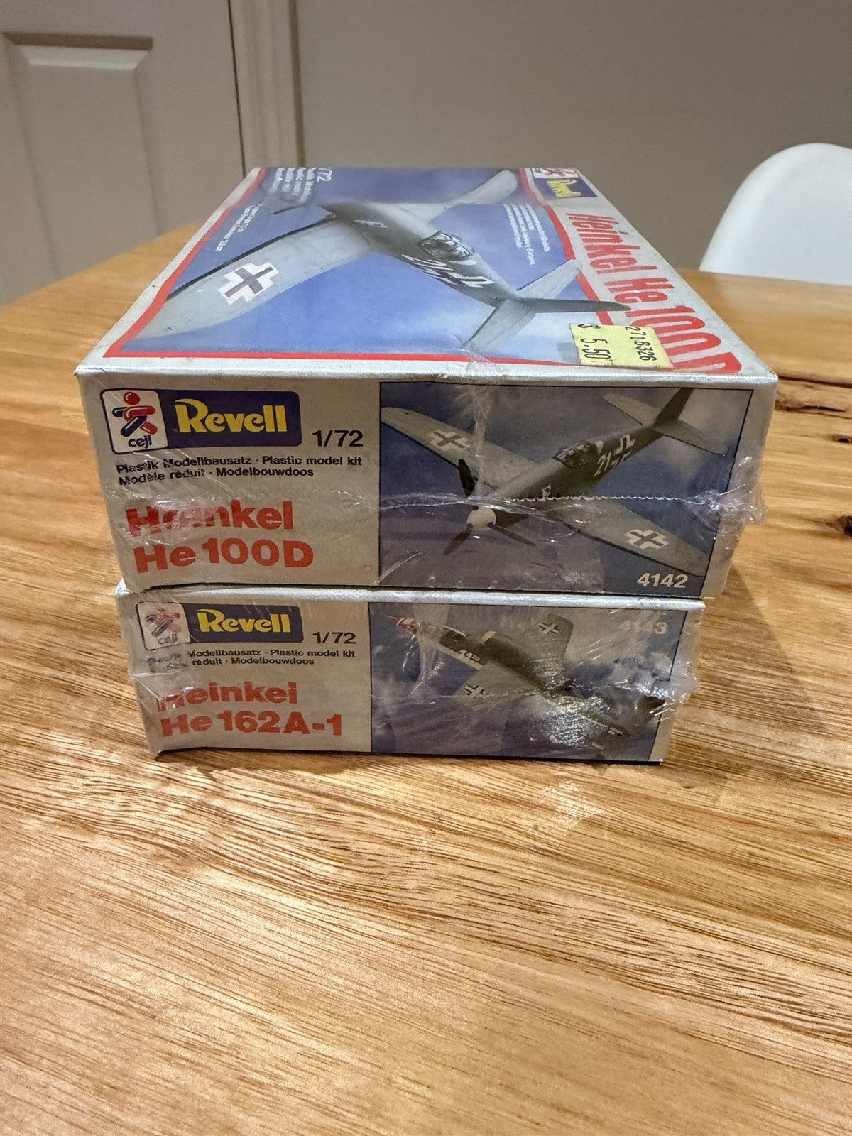 Revell 1/72 Heinkel He100D & He162A-1 Kits Sealed 1984 West Germany Lot