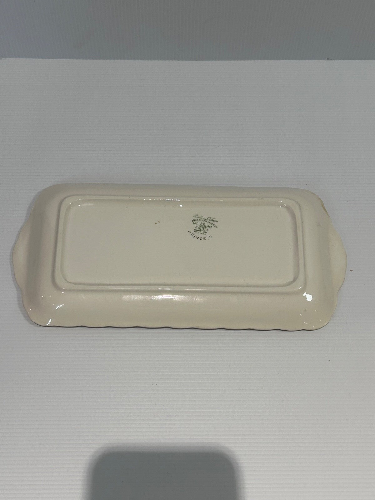 Vintage Burleigh Ware “Princess” Tray  Burgess & Leigh Cottage Scene England