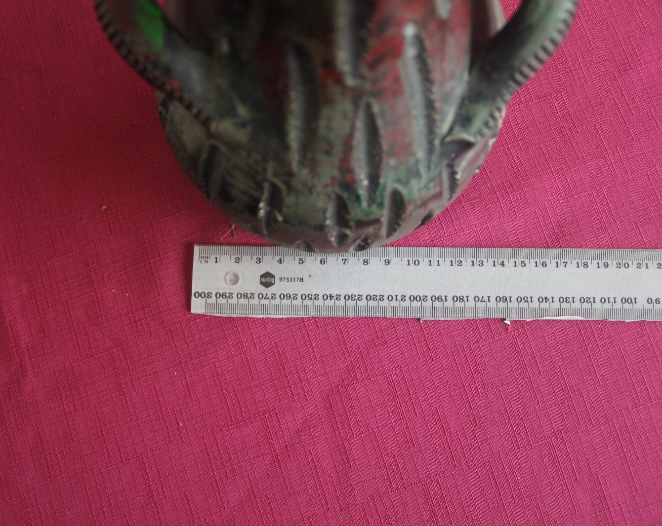 Vintage Spanish Studio Pottery Vase Brutalist Fat Lava Style c1960s