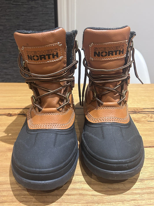 Skechers North Men’s Winter Boots US 8 Waterproof Thinsulate Faux Fur Lined