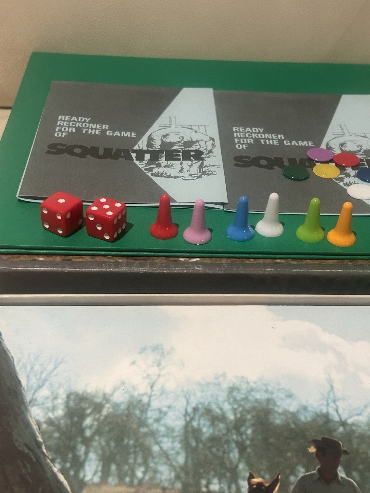 Vintage SQUATTER Board Game – Complete Unused Contents – Murfett Australia