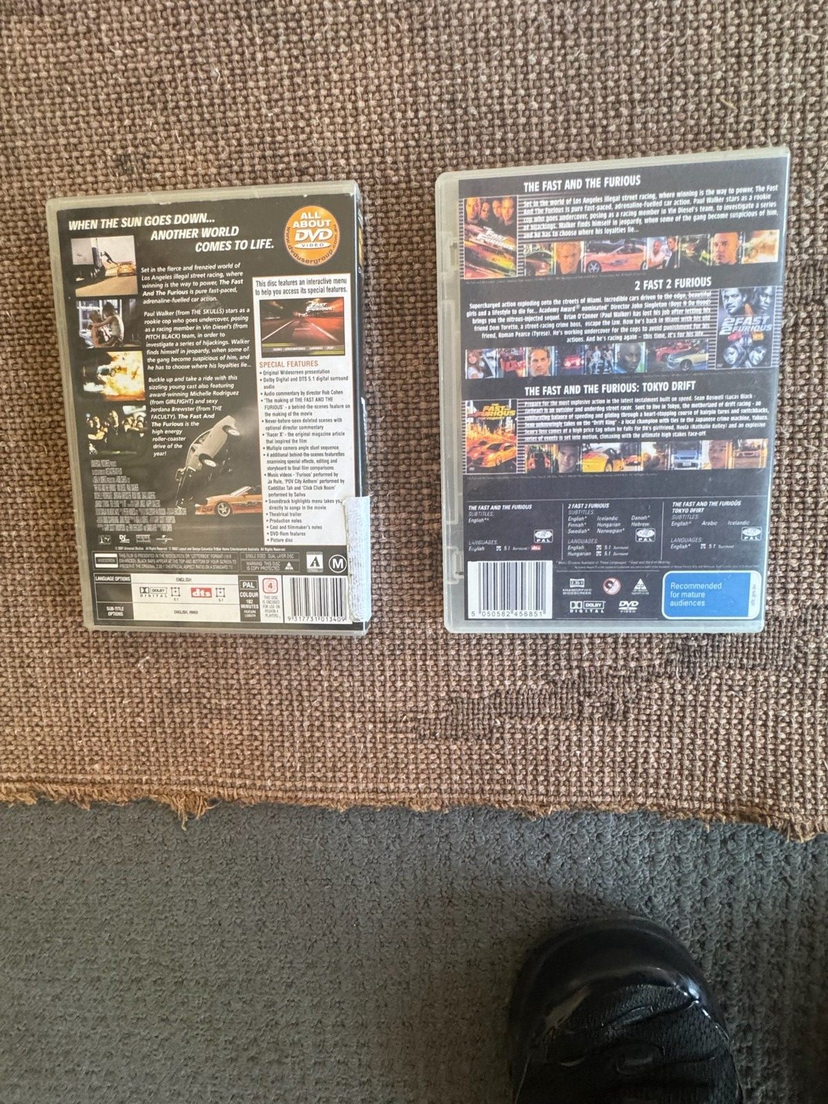 Fast & Furious DVD Bundle | Films 1–3 + Collector’s Edition | Action Car Racing