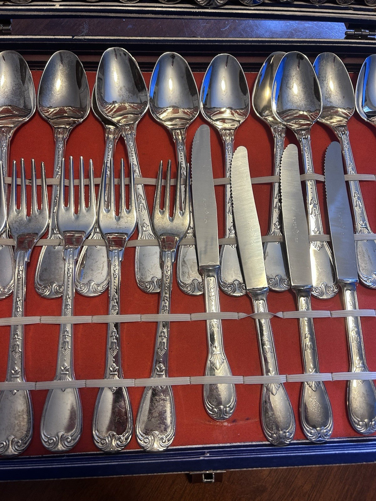 Vintage Italian Silverplate 800 Style Cutlery Set – Complete in Box (Super Knox)