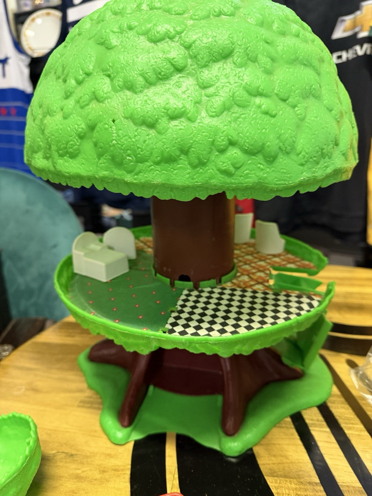 Vintage Kenner? Tree House Playset Car Figure Furniture Believed 1970s Toy