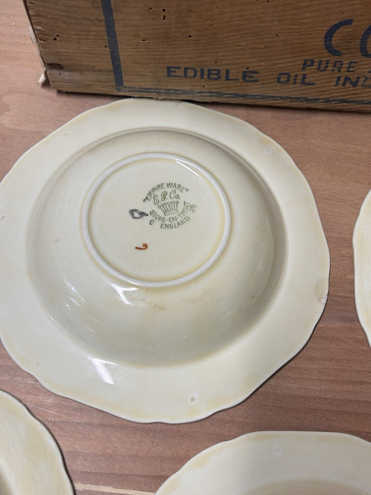 Empire Ware Dickens Days Bowl Set x6 Stagecoach Scene Vintage England