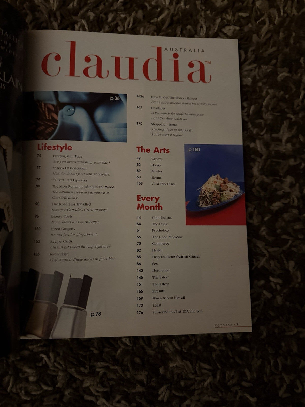 Claudia Australia March 1998 Launch Edition Megan Gale Claudia Schiffer