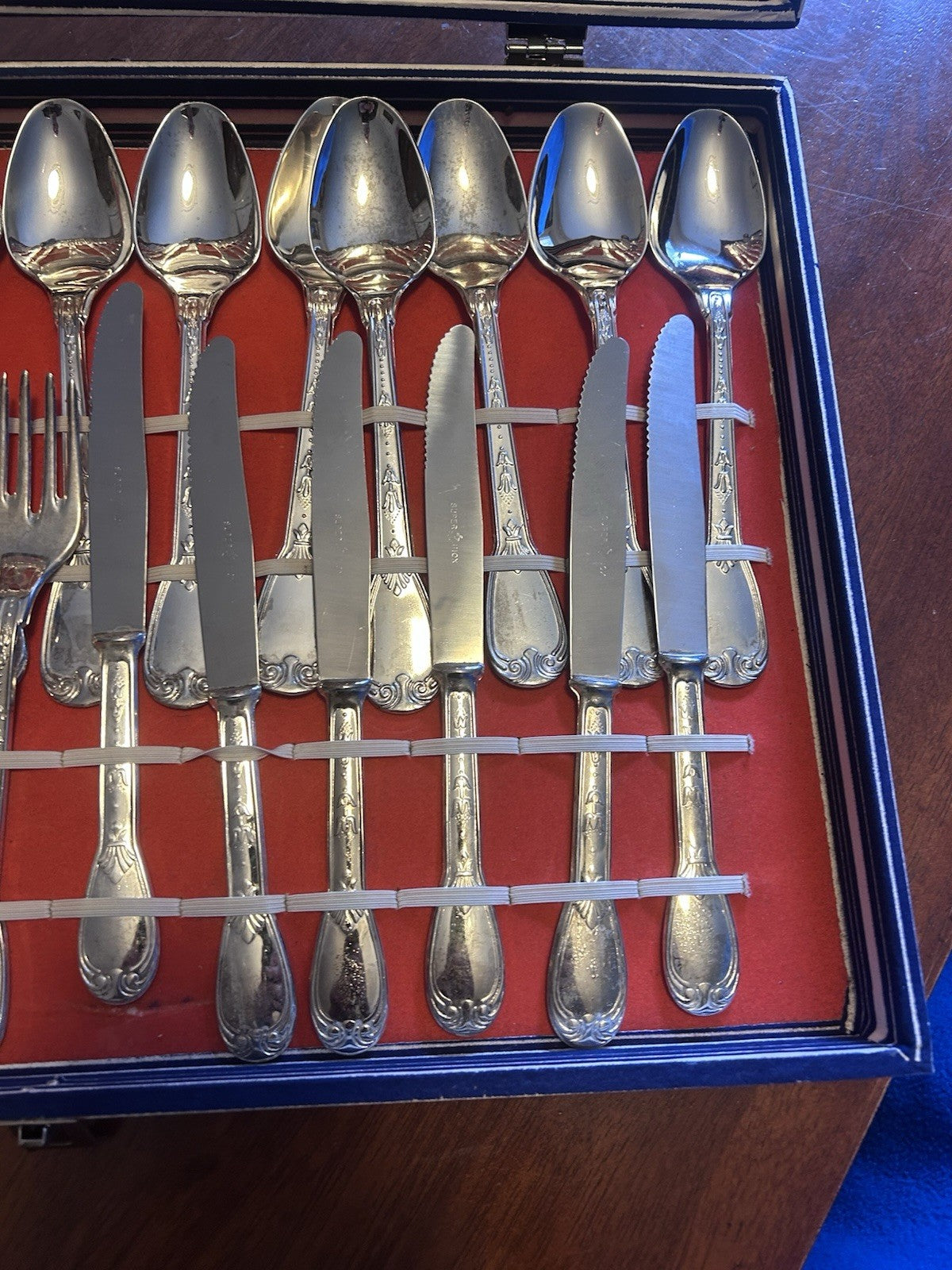 Vintage Italian Silverplate 800 Style Cutlery Set – Complete in Box (Super Knox)