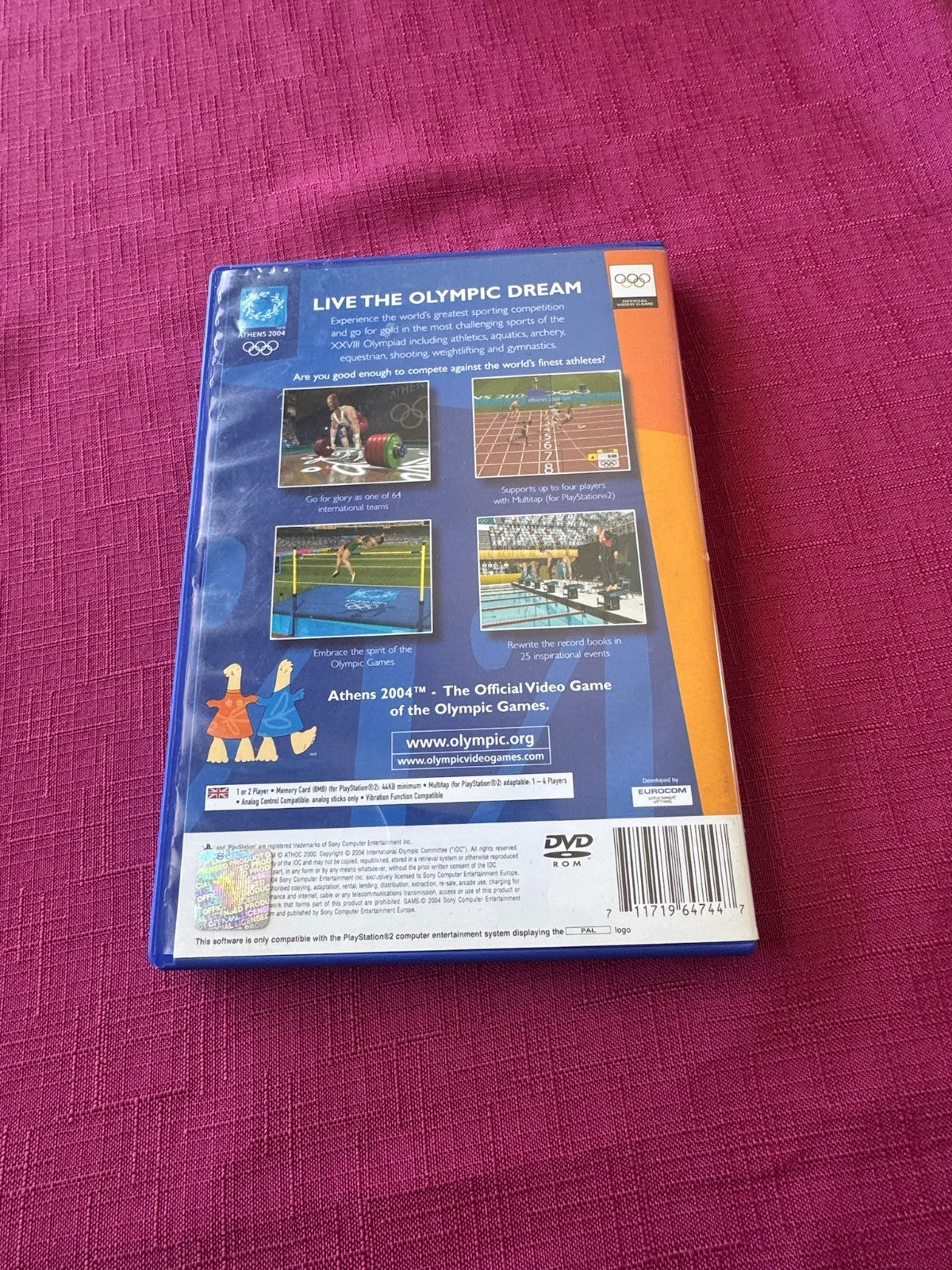 Athens 2004 Olympic Games PS2 PAL – Official Olympics Game – Complete w/ Manual