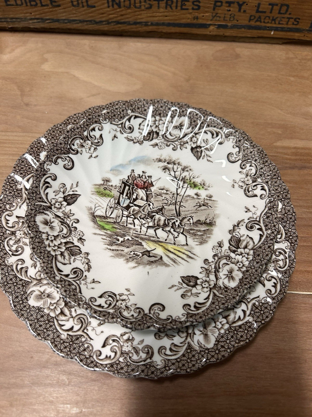 Johnson Bros Coaching Scenes Set of 16 – Gate Keeper & Hunting Country 