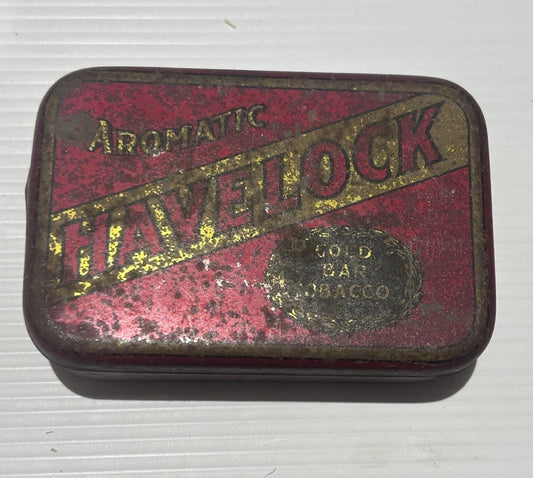 Vintage Havelock Tobacco Tin – Cut Gold Bar – British Australasian Tobacco 1930s