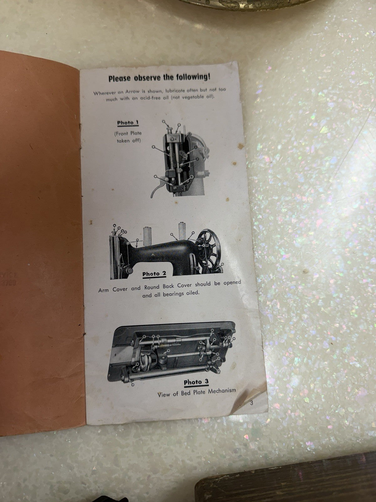 Vintage 1950s ANKER RR Sewing Embroidery Machine Germany Case Manual Motor