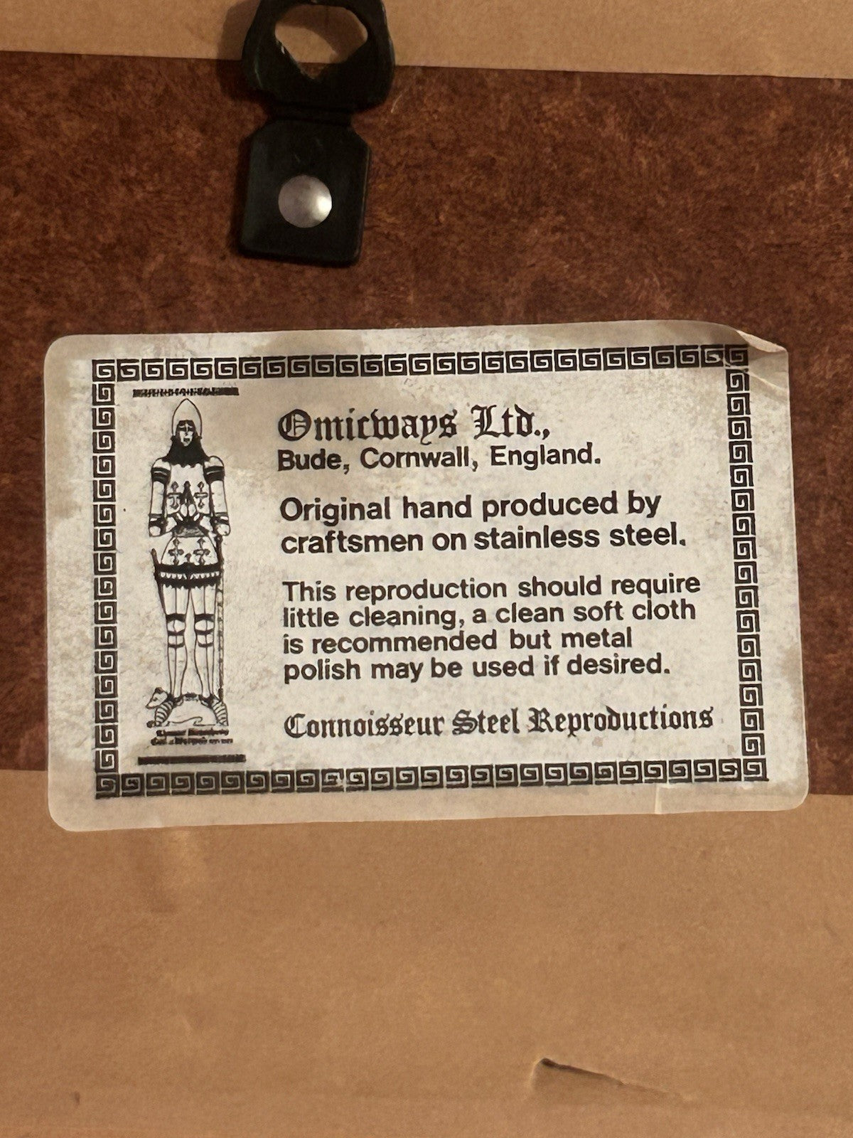 Omichways Oxford Magdalen Tower Stainless Steel Wall Plaque Framed Vintage 