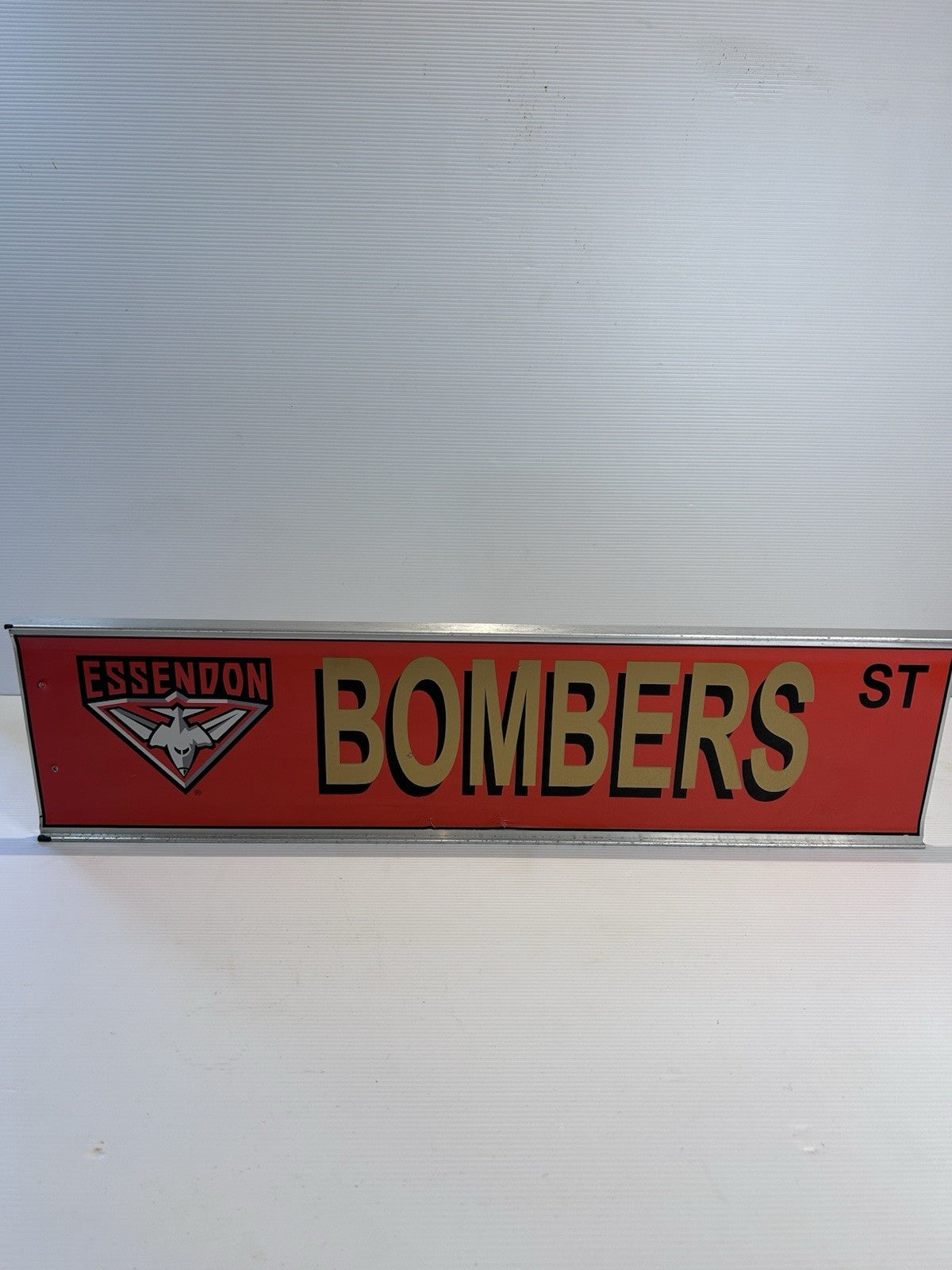 Essendon Bombers 2000 Premiers Street Sign AFL Collectible 60x15cm