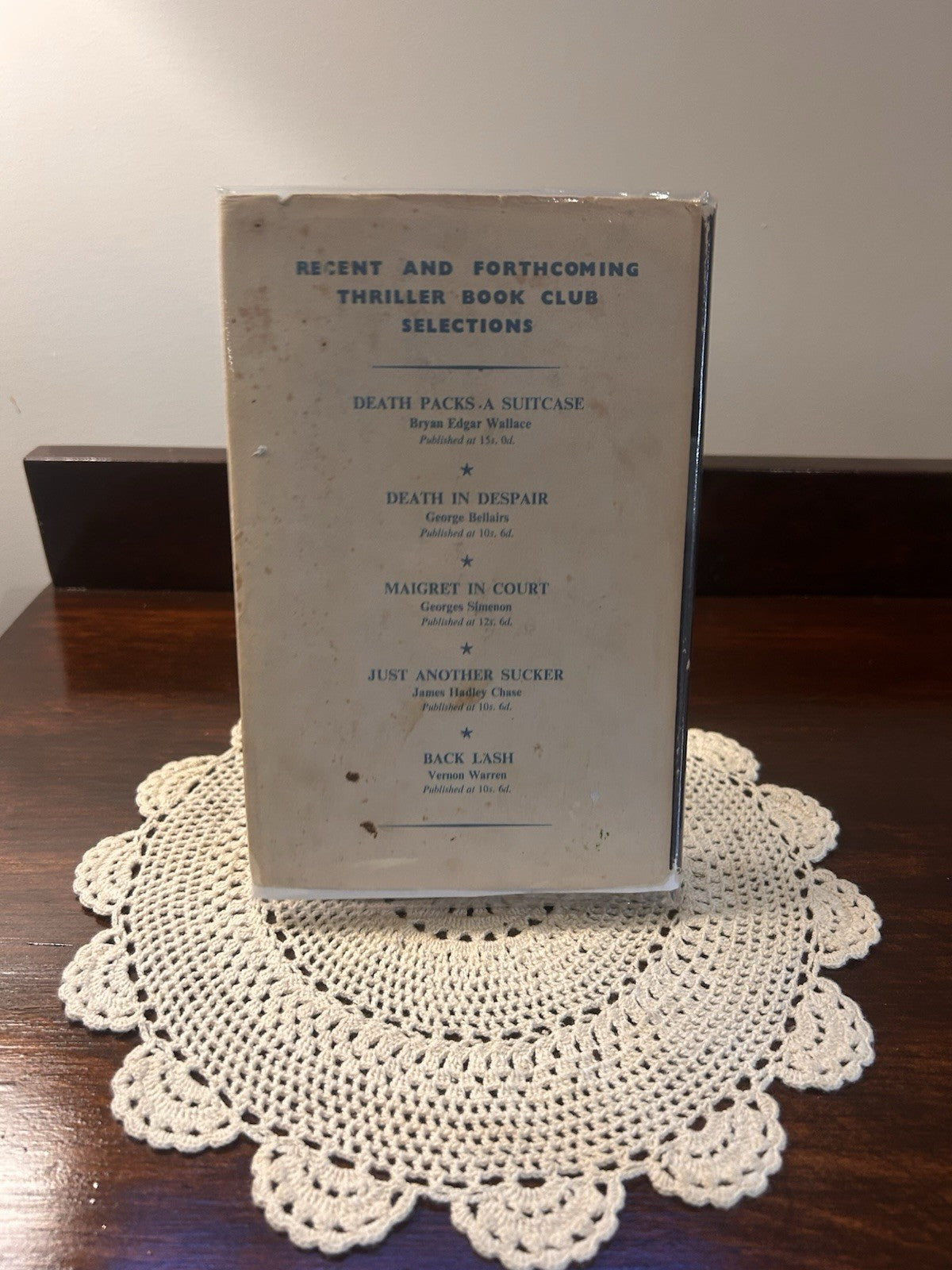 Assignment to Vengeance Brian Cleeve 1962 Thriller Book Club HC DJ Spy Thriller