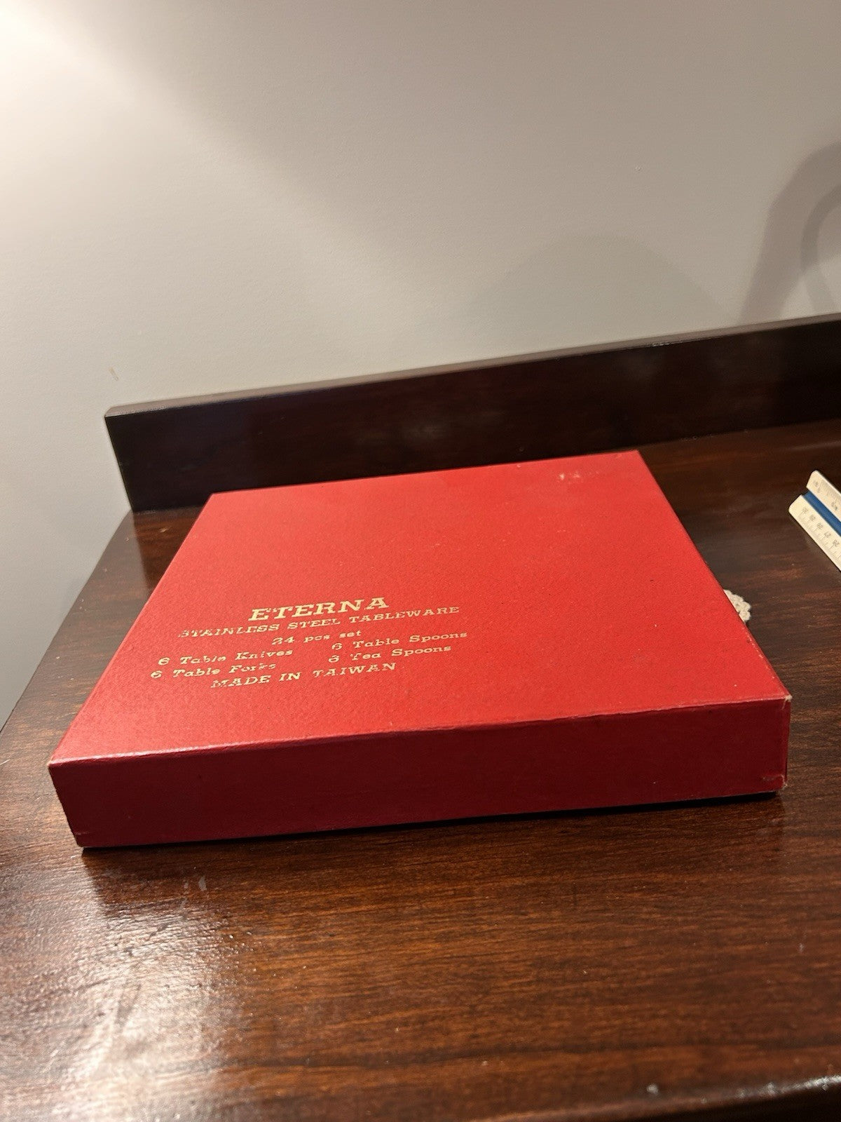 Eterna Stainless Steel 24pc Cutlery Set Taiwan Vintage Boxed Flatware Vintage