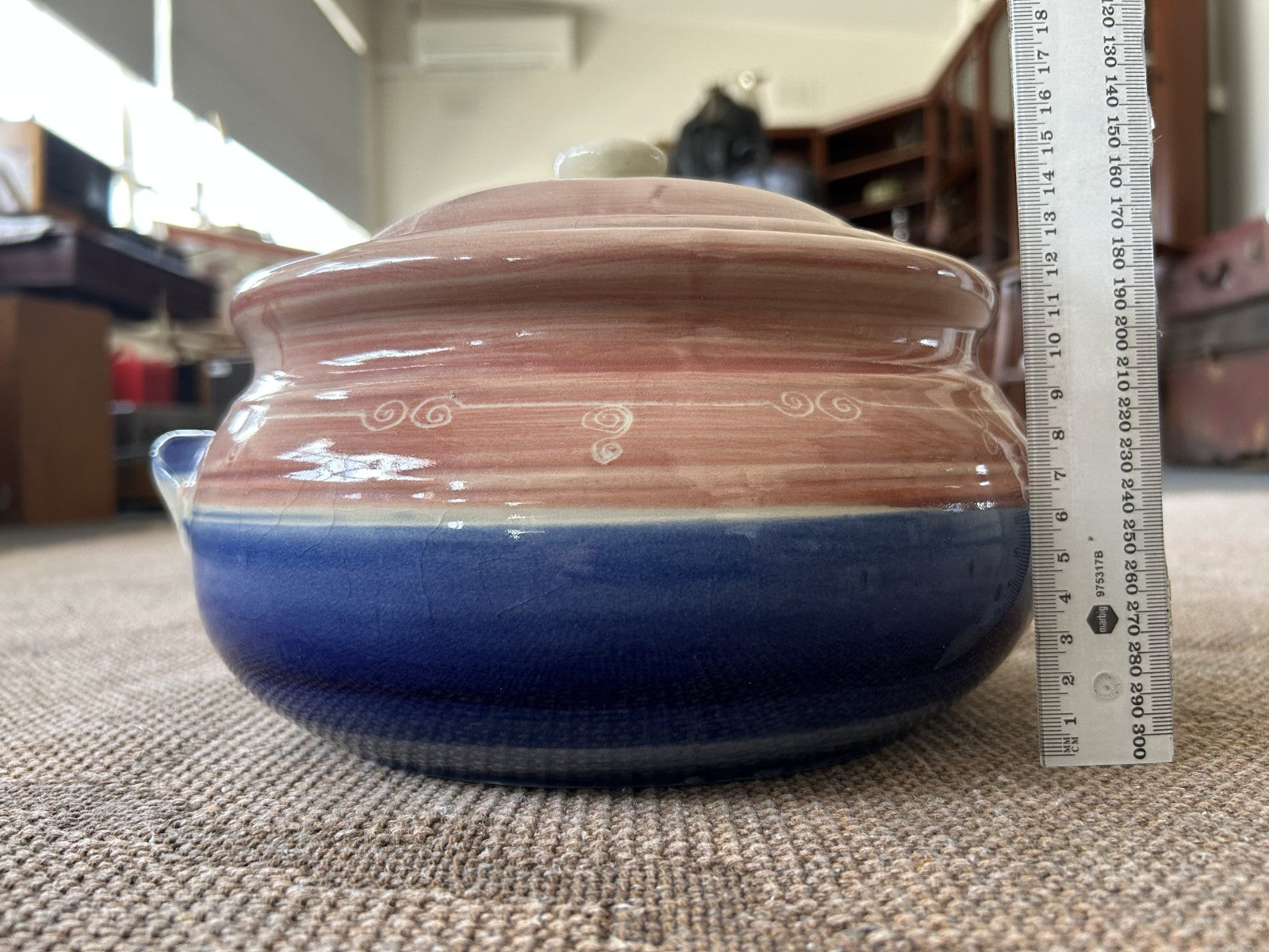 Wagener & Ryder Australian Studio Pottery Lidded Casserole 4L c1980s