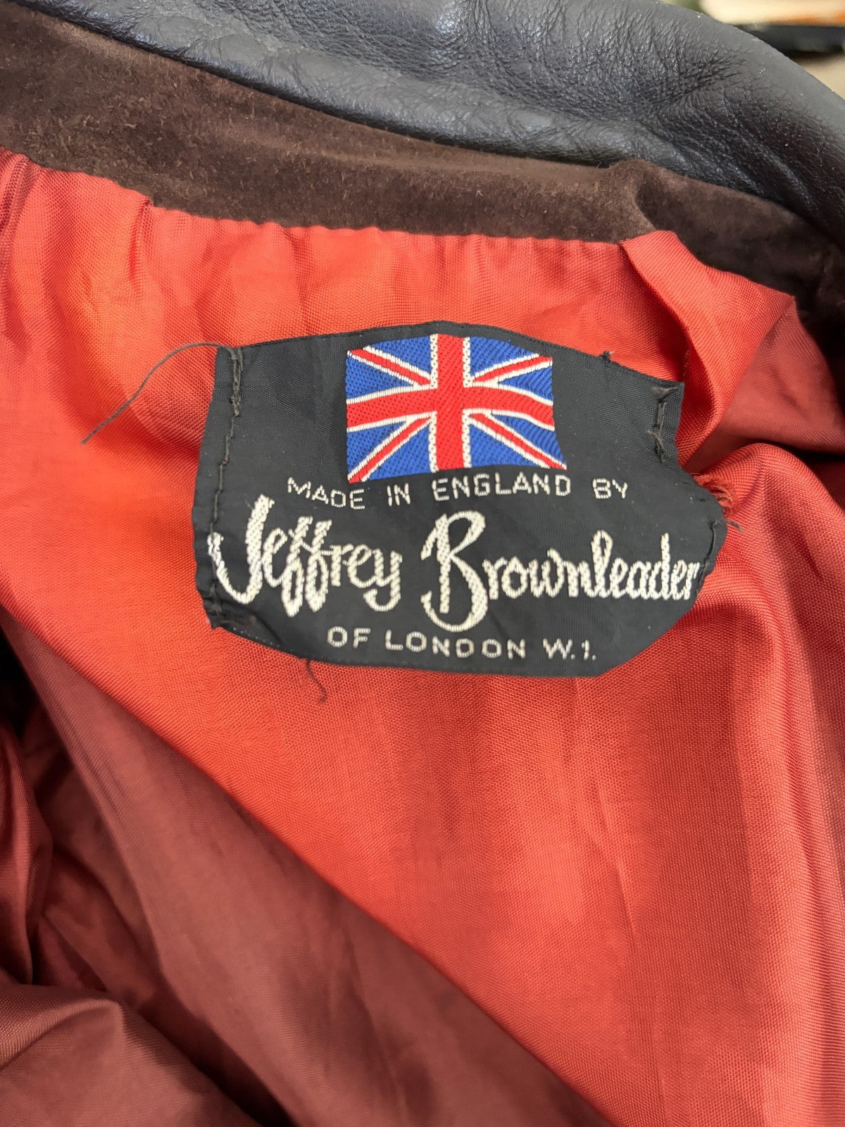 Vintage Jeffrey Brownleader London Brown Suede Leather Coat – Made in England