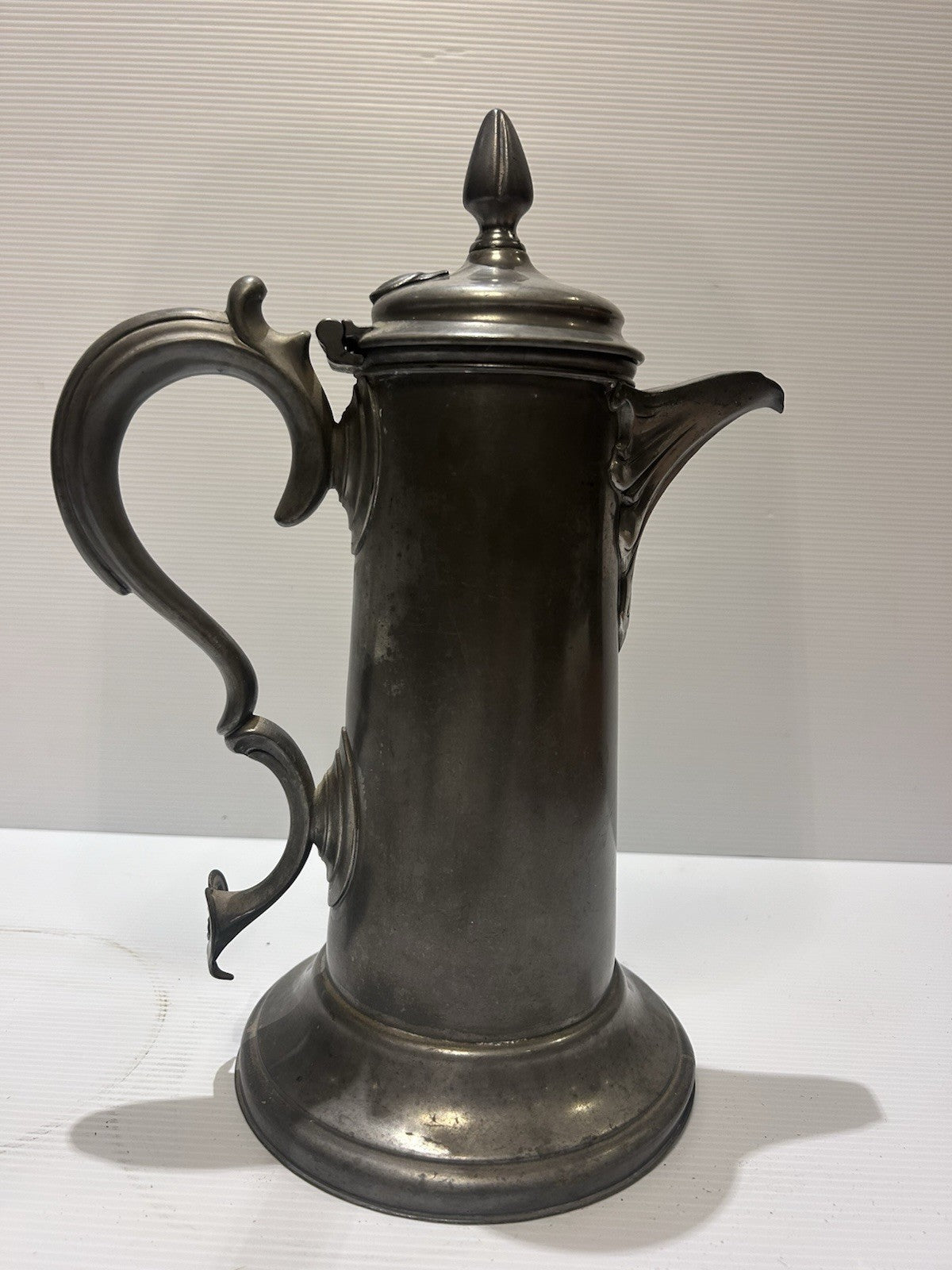 James Dixon Pewter Coffee Pot Antique Victorian Sheffield 924 Ornate Jug