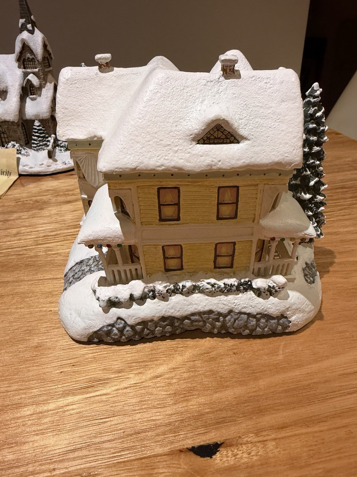 Thomas Kinkade Hawthorne Village Victorian Homestead House 2001 No Cord