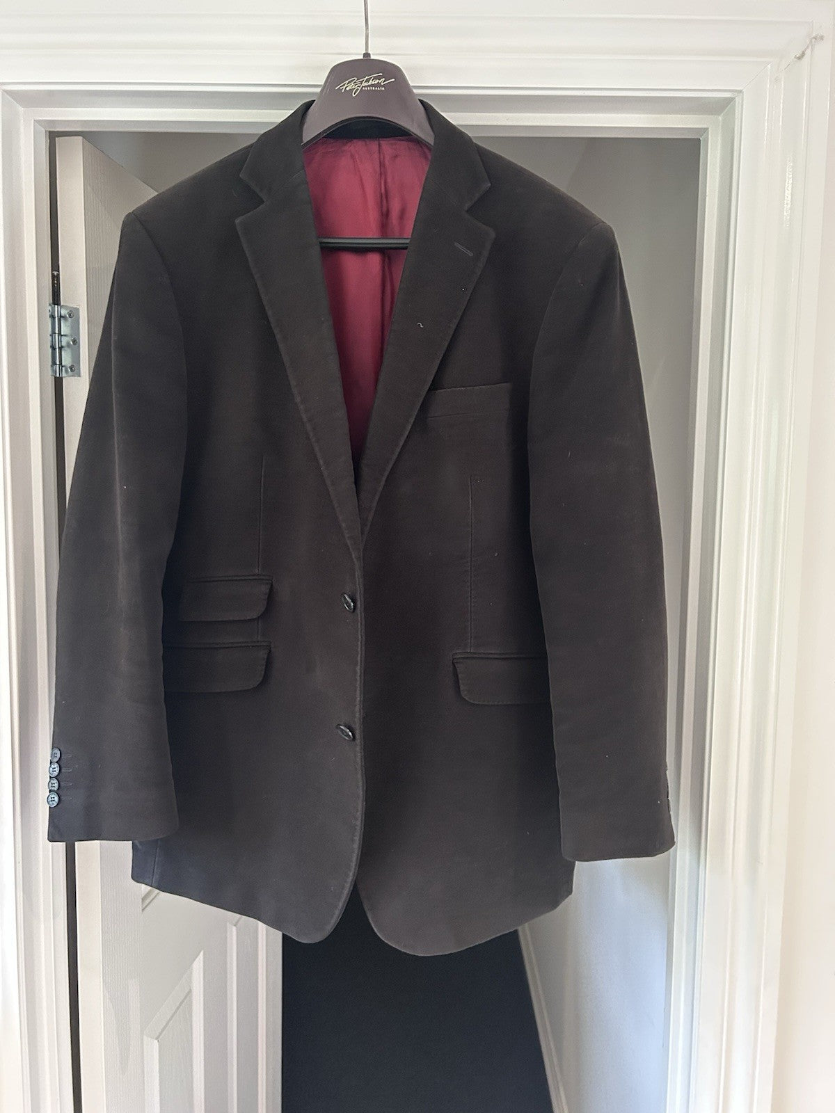 R.M. Williams Blazer 116R Deep Brown Moleskin The Bush Outfitter Vintage AU Made