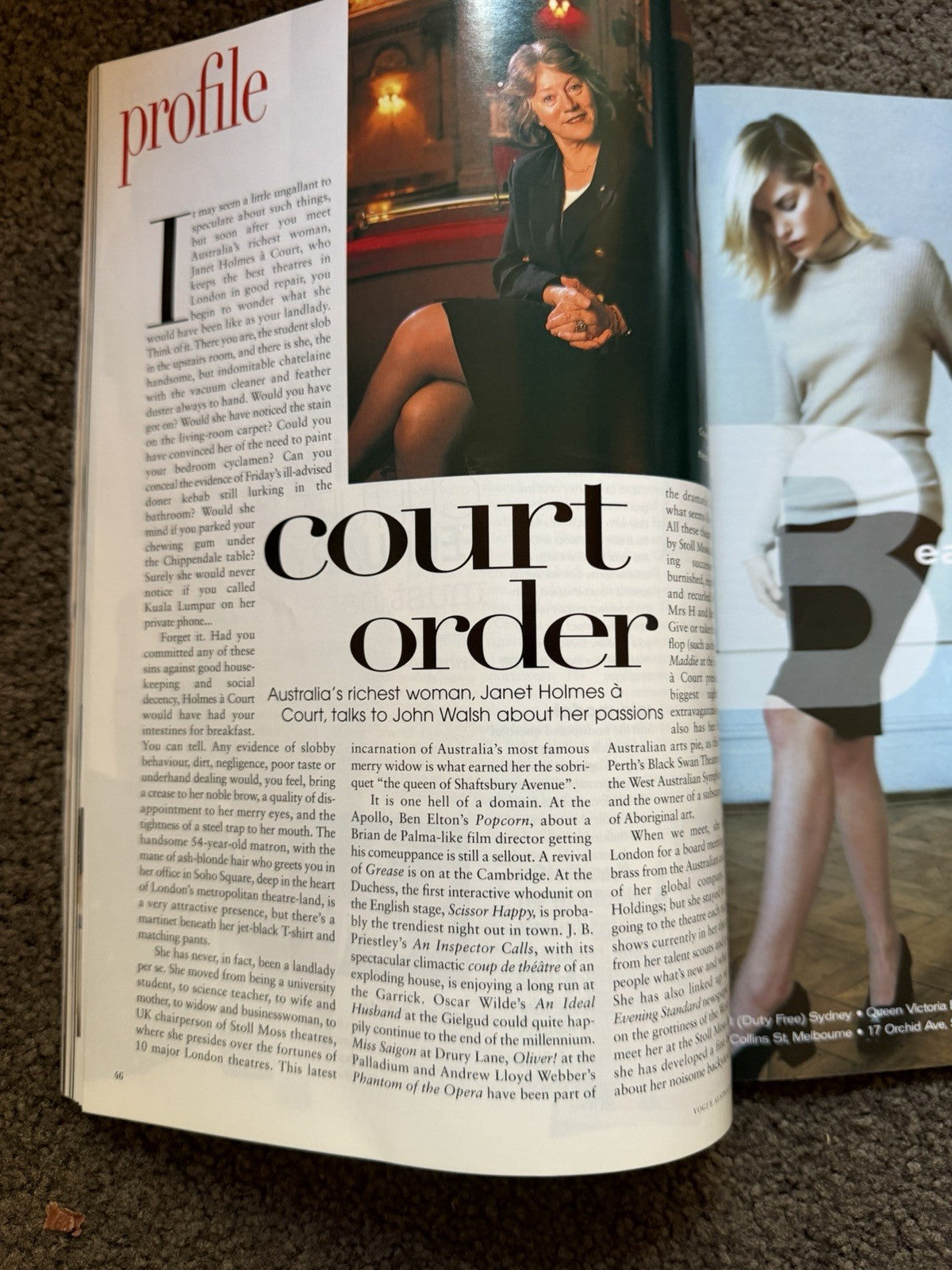 Vintage  February 1998 VOGUE Australia Magazine