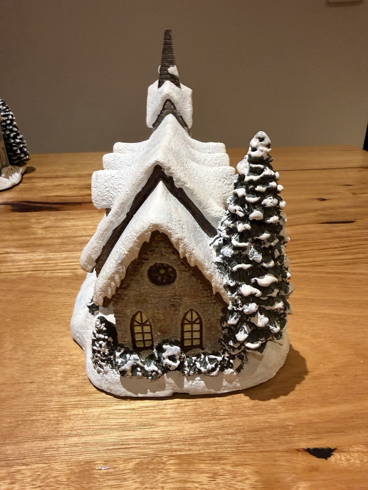 Thomas Kinkade Light of Hope Church Hawthorne Village w/ COA No Cord M5688