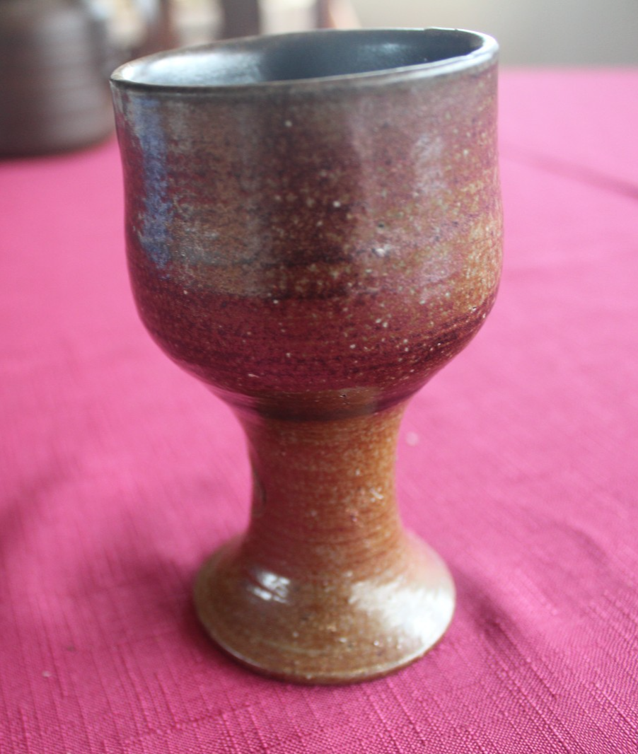 Vintage Bendigo Pottery Stoneware Goblet / Chalice – Australian Studio Pottery