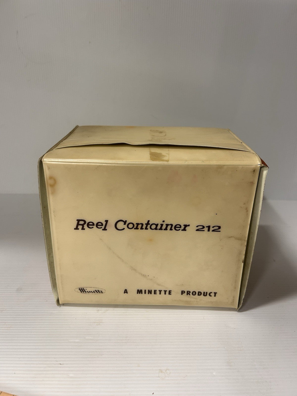 Vintage Minette Reel Container 212 with 10 Reels – Japan 1960s Film Storage Box