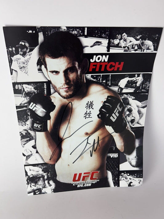 Jon Fitch, BJ Penn,  Kyle Nike, George Sotropoulos Signed 8x10 Photo UFC MMA
