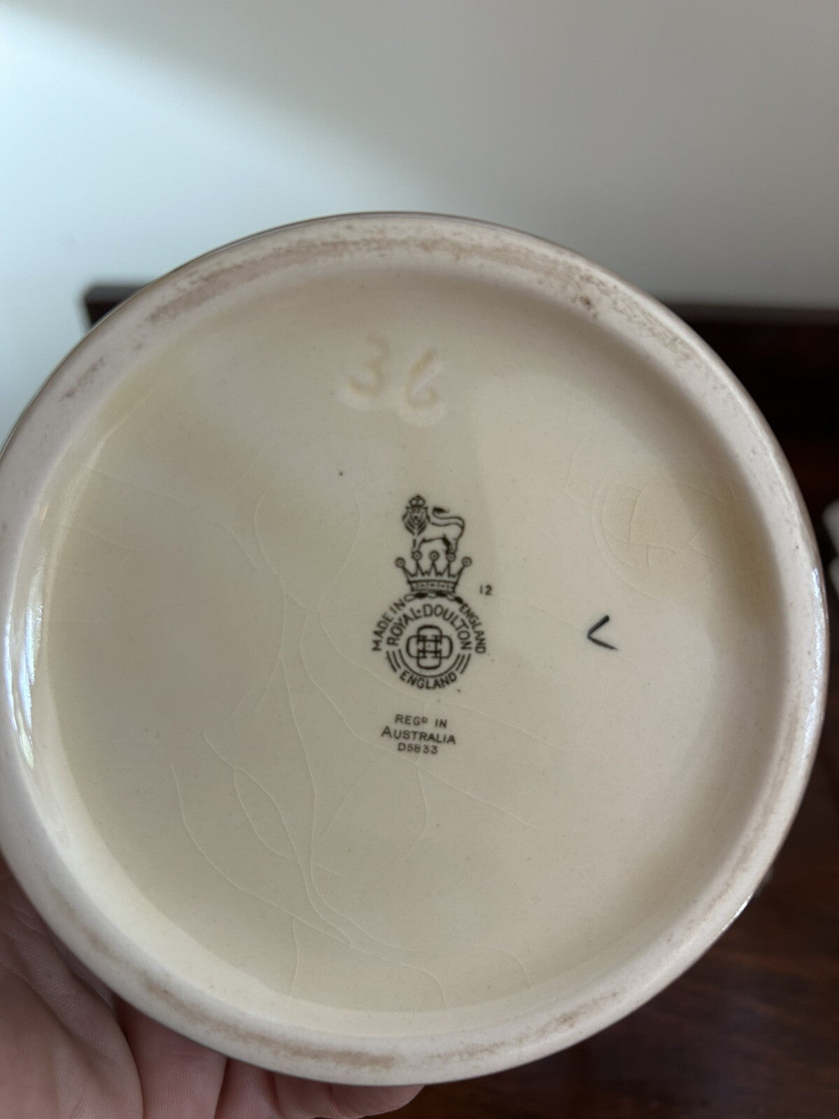 Royal Doulton Dickens Seriesware Bill Sykes 5" Relief Pitcher/Jug D5833 - RARE