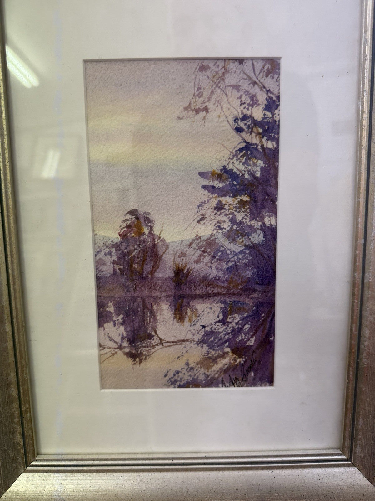 Judy McGrath Evening Beauty Original Watercolour Signed Australian Landscape