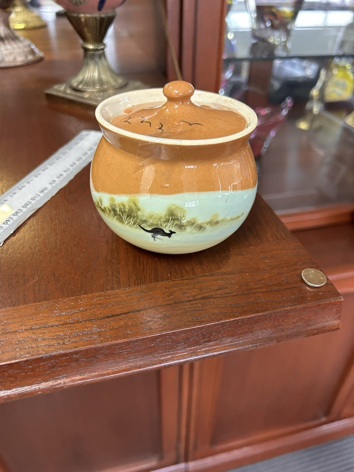 Vintage Martin Boyd Pottery Sugar Bowl Australia c1948–63 | Signed | Mid-Century