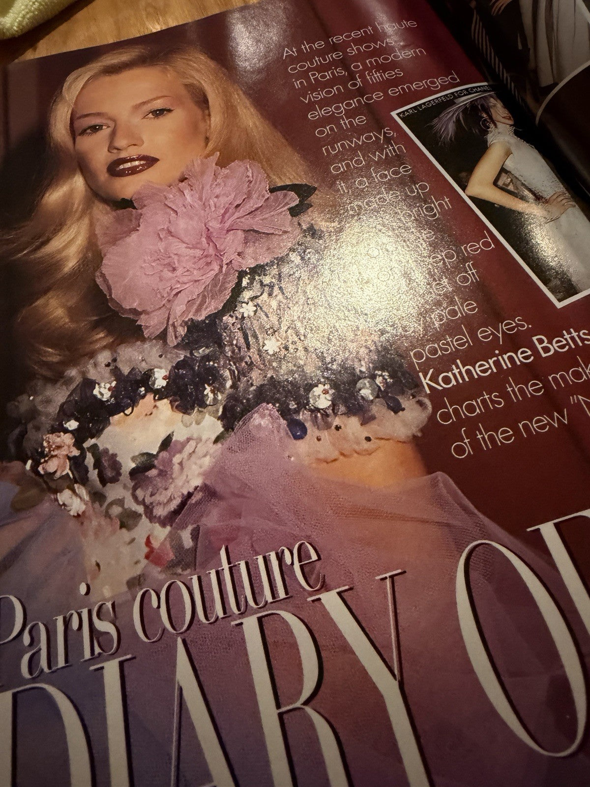 Vogue US March 1995 Claudia Schiffer Steven Meisel Nan Goldin Lagerfeld