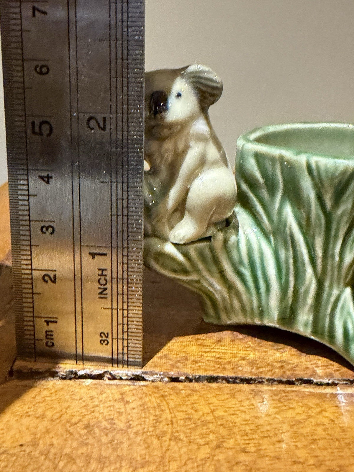 Wade Koala Toothpick Holder 1950s Porcelain Tree Stump Vase Made in England