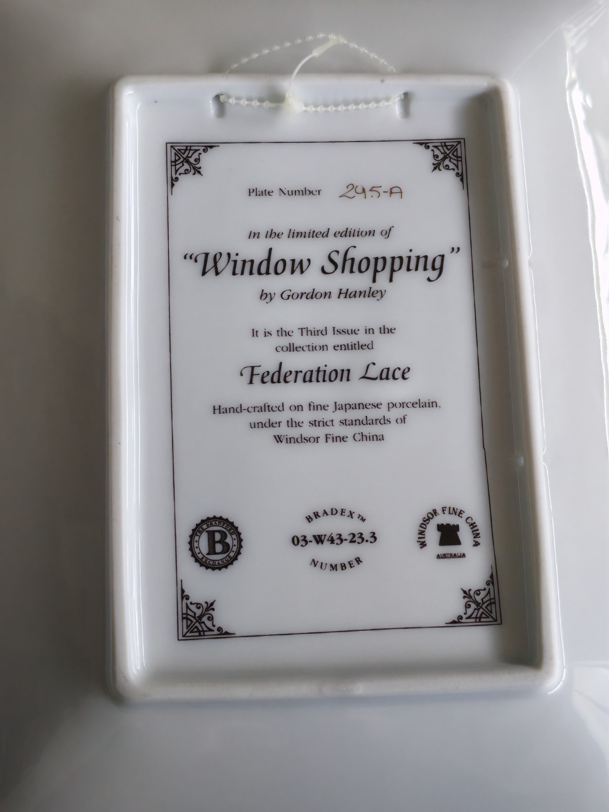 Federation Lane Plates - Set of 3 Gordon Hanley Windsor Fine China - Vintage