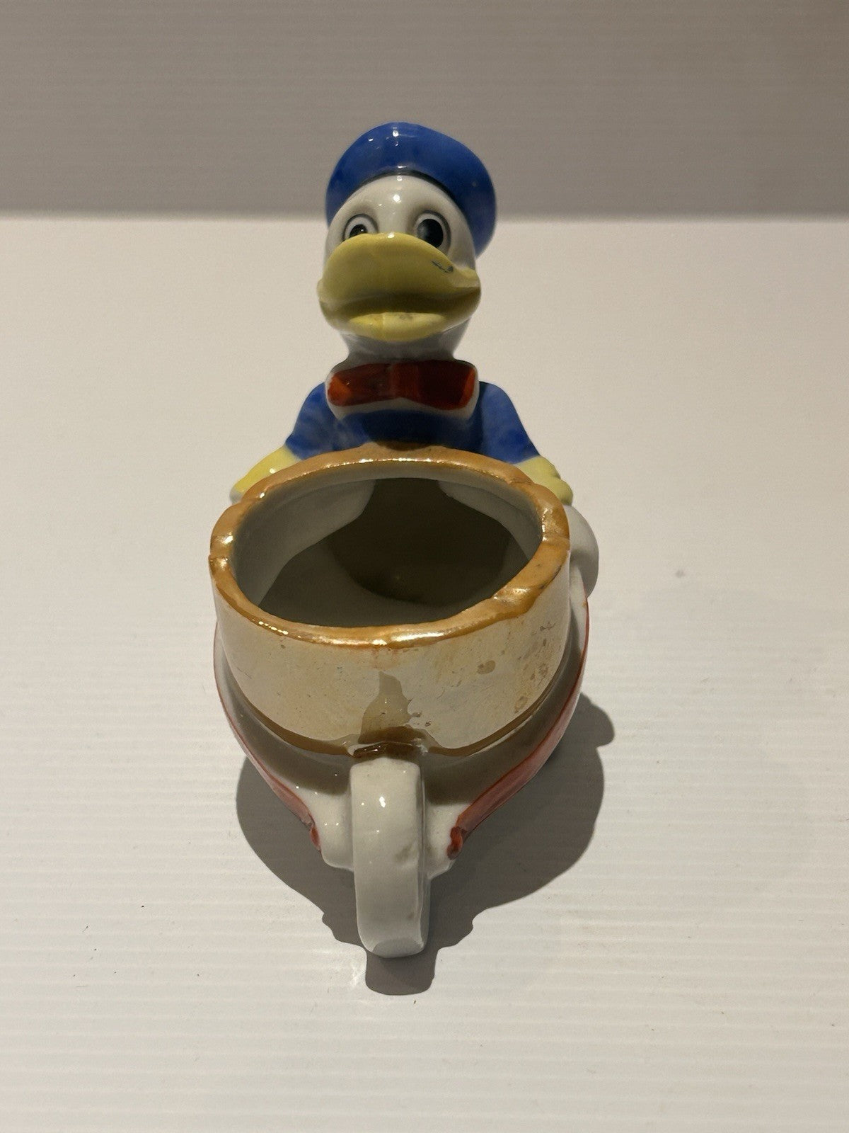 Vintage Donald Duck Egg Cup 7.5cm Walt Disney Productions Japan c1950s RARE